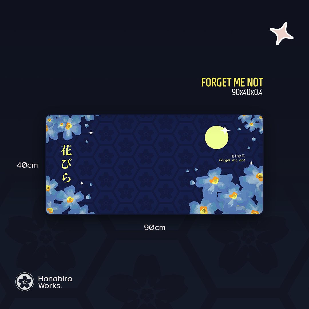 Forget Me Not Deskmat